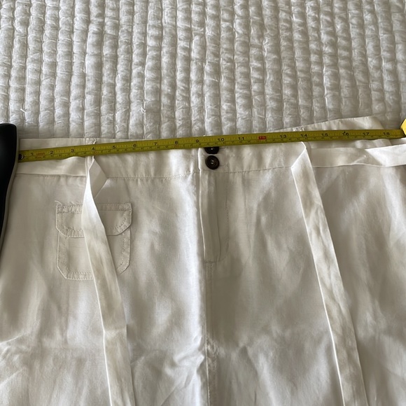 WHITE LINEN skirt. - Picture 5 of 6